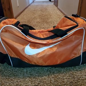 Orange Nike Duffel Bag